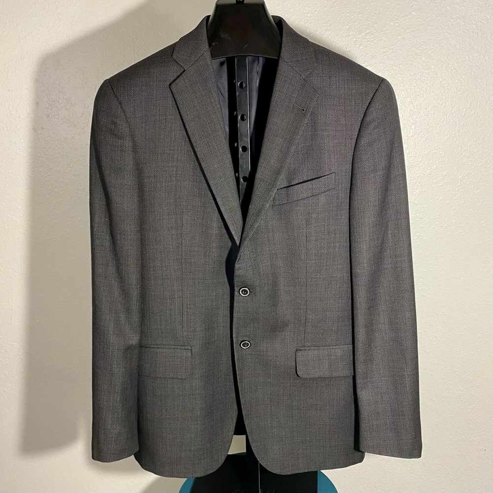 Joseph Abboud Gray Wool Sports Coat Size 40R Made in USA
